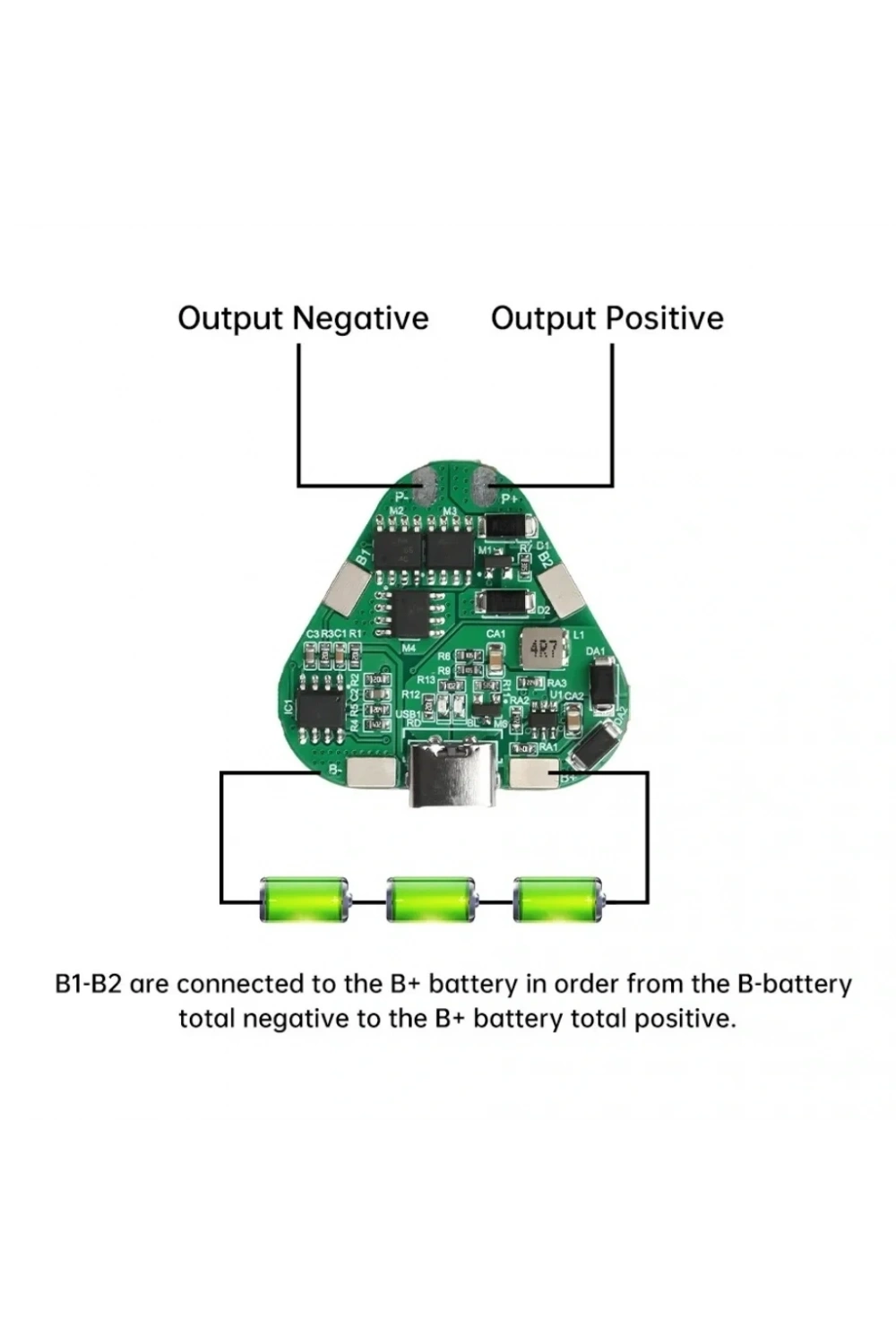 3S 20A BMS 12V 18650 Li-ion Type-C Pil Şarj Koruma Devresi