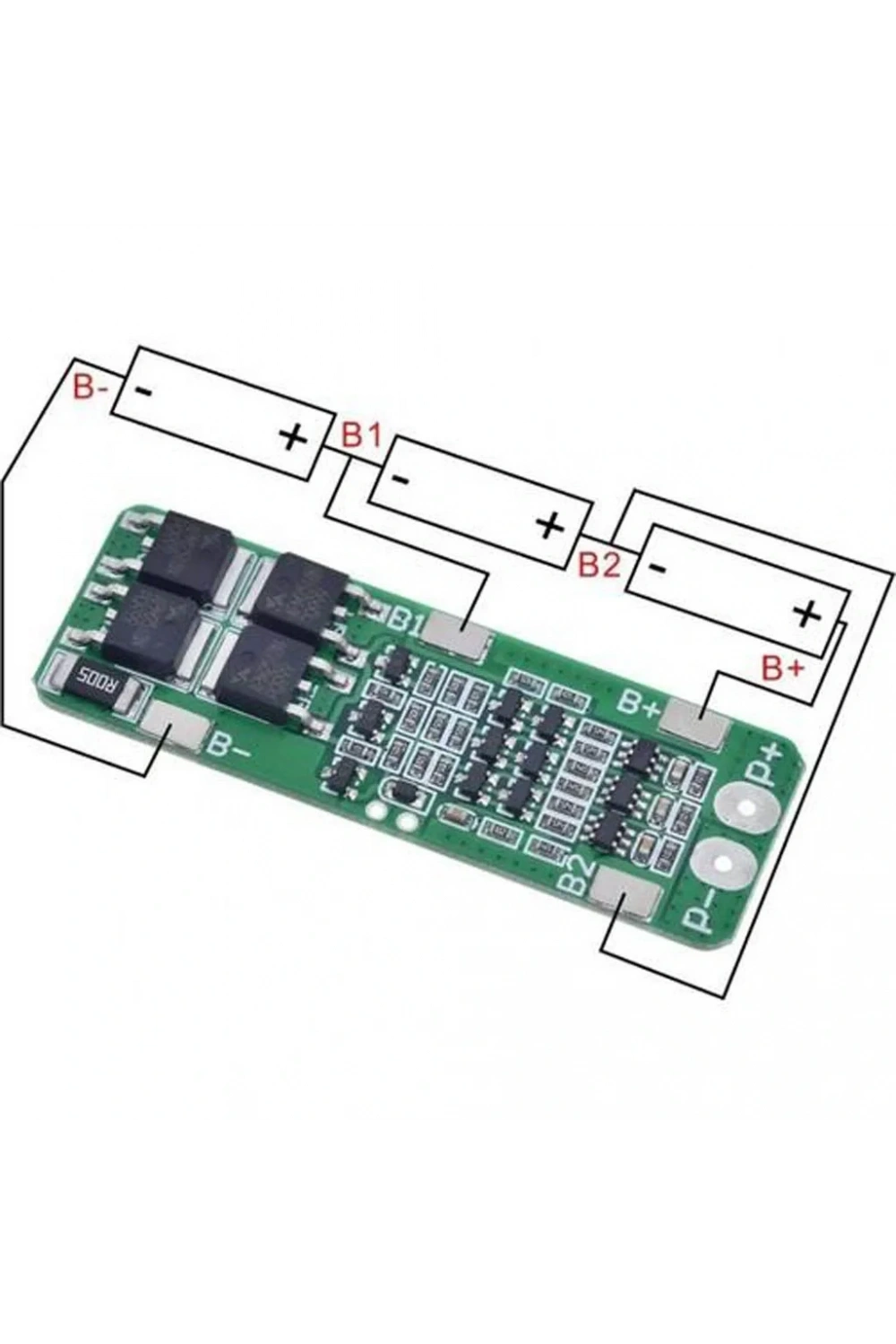3S 20A BMS LiPo Pil Balans Devresi Modülü
