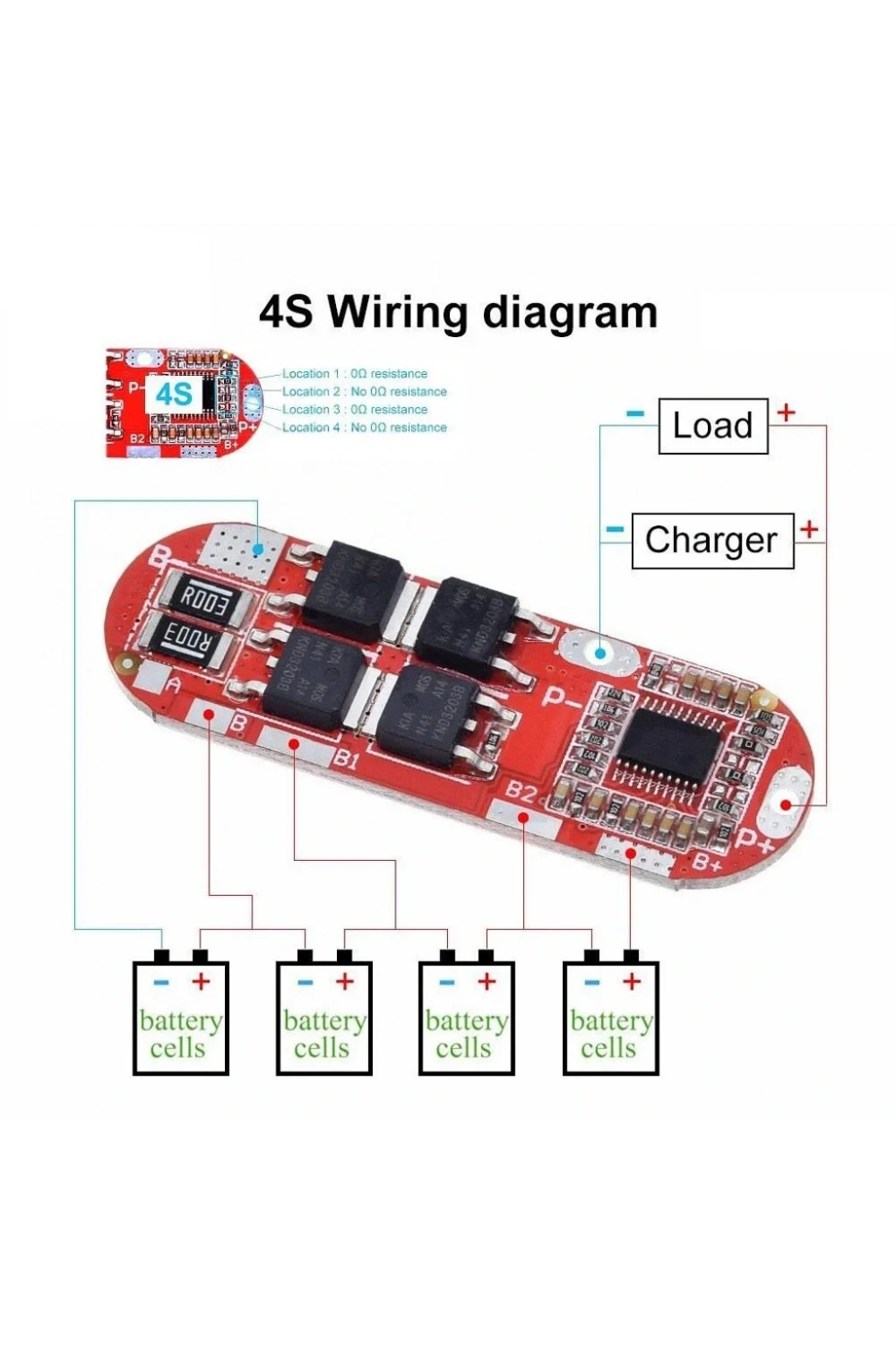 3S 25A BMS 18650 Li-ion Balans Pil Şarj Koruma
