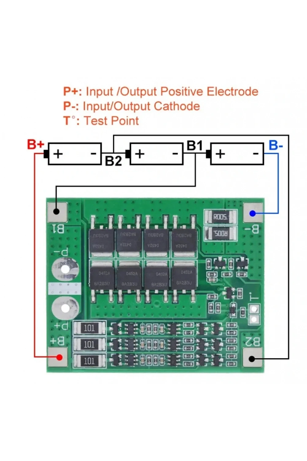 3S 25A BMS 18650 LiPo Pil Balans Koruma Devresi