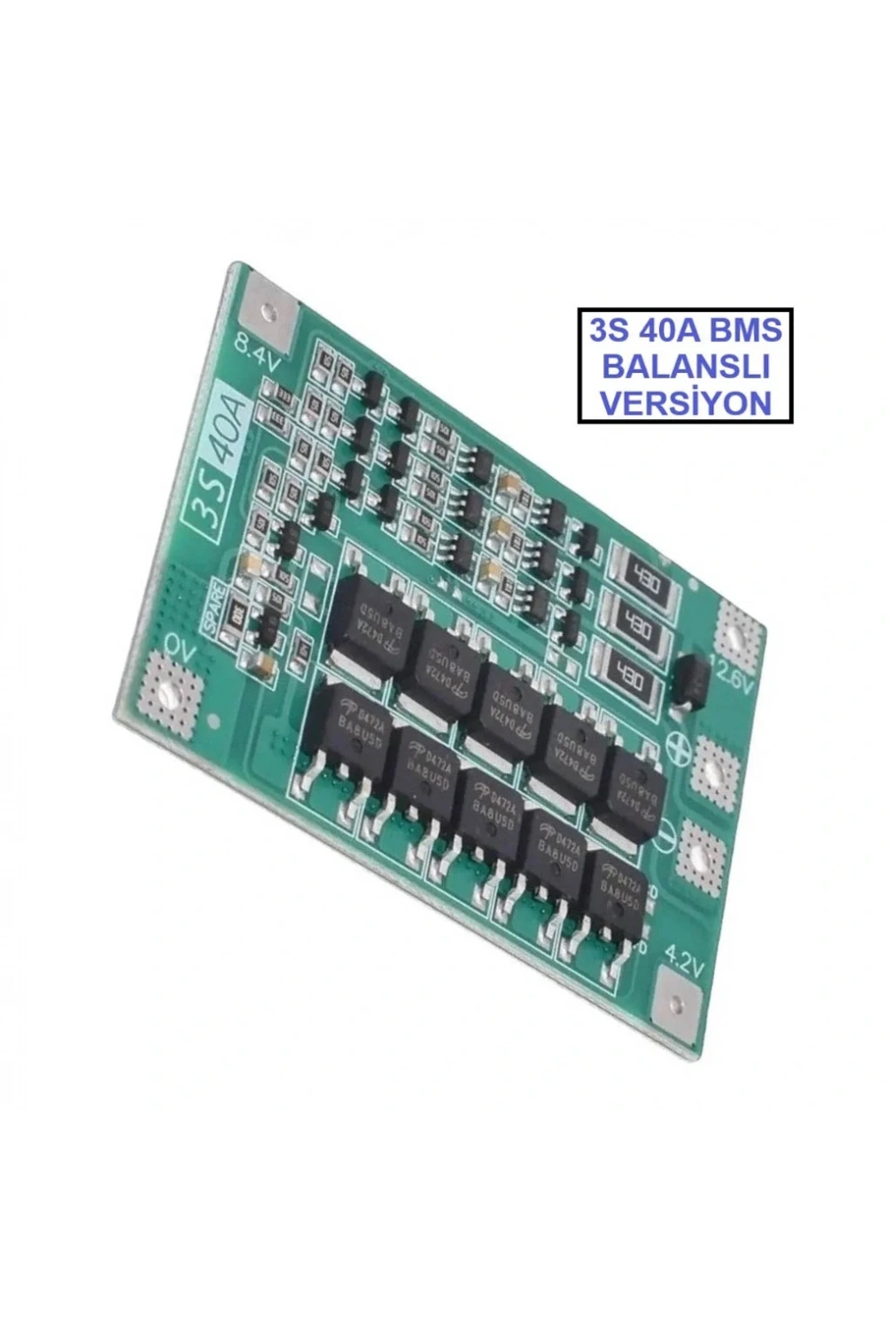 3S 40A BMS 12.6V 18650 Balanslı Pil Şarj Koruma Modülü