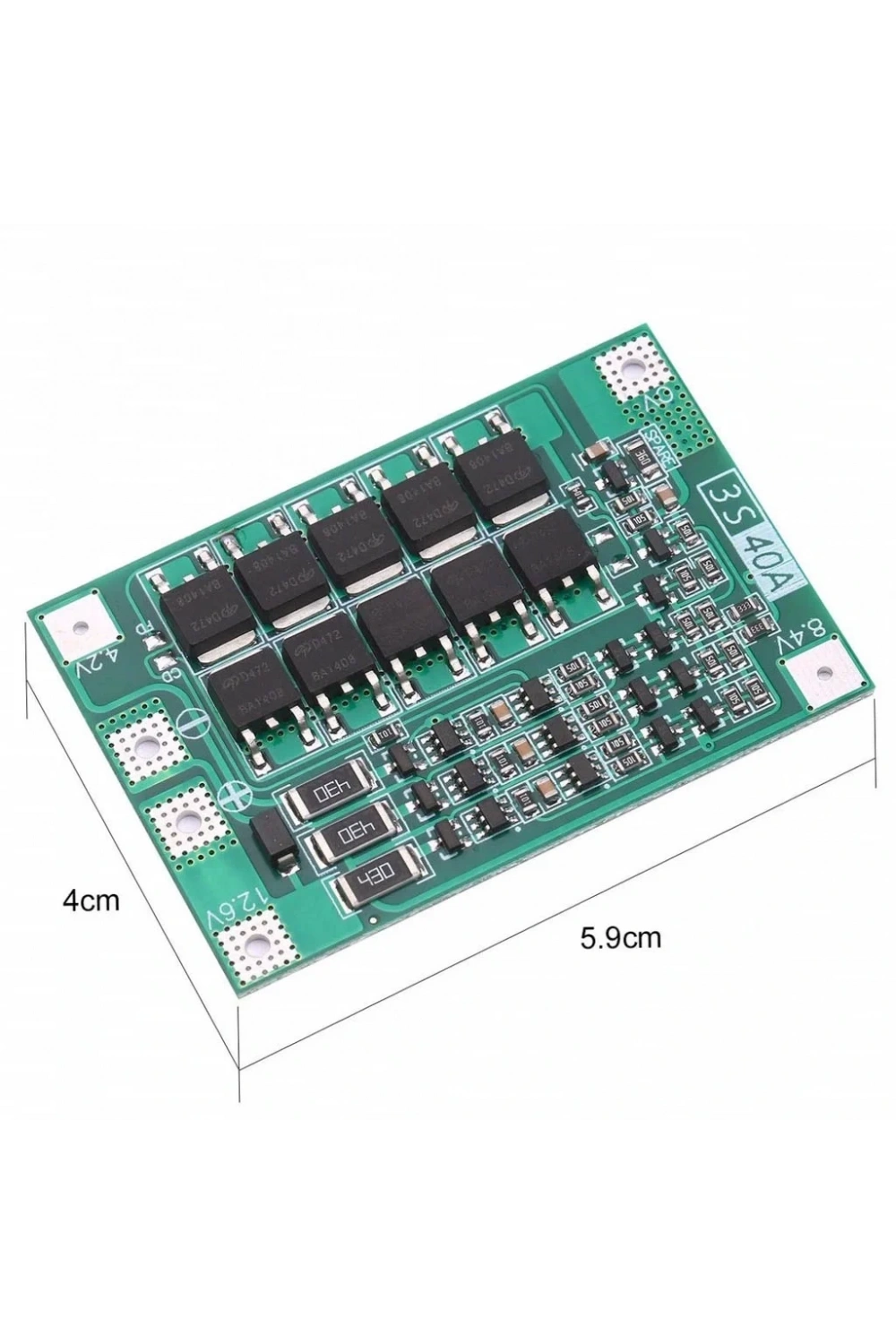 3S 40A BMS 12.6V 18650 Balanslı Pil Şarj Koruma Modülü