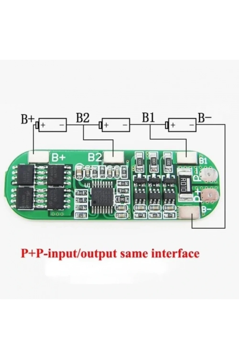 3S 8A BMS 12.6V 18650 Lityum Pil Şarj Koruma Devresi