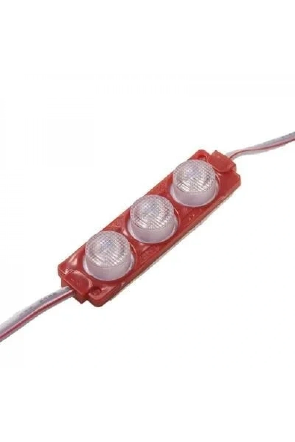 3W Mercekli Modül 3lü Led - Kırmızı 12V