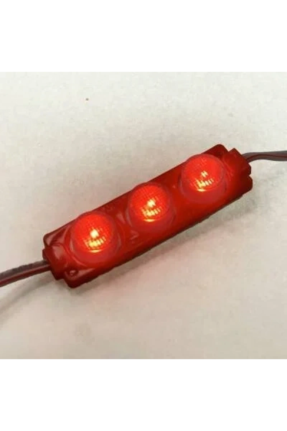 3W Mercekli Modül 3lü Led - Kırmızı 12V
