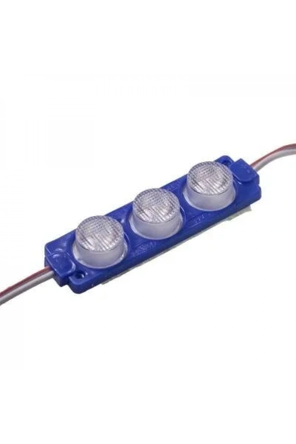 3W Mercekli Modül 3lü Led - Mavi 12V