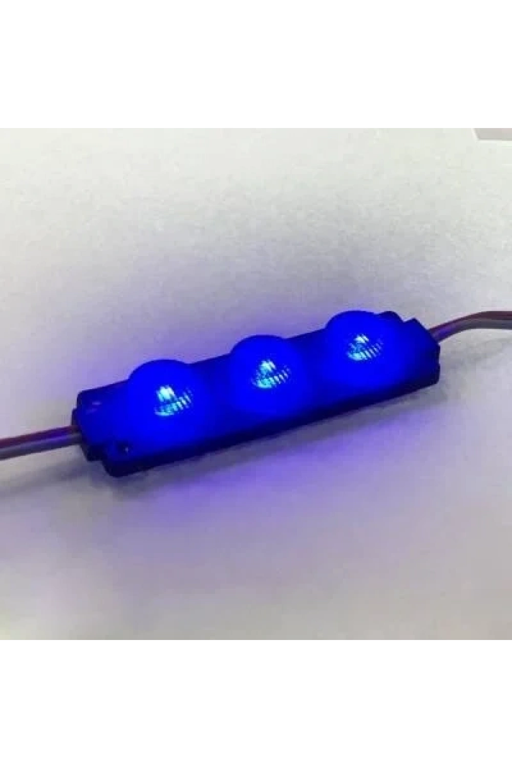 3W Mercekli Modül 3lü Led - Mavi 12V