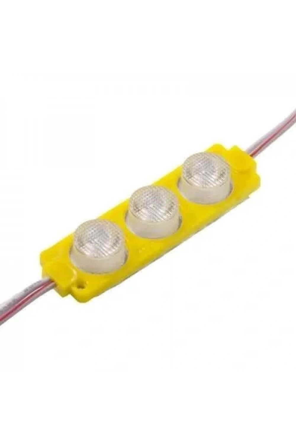 3W Mercekli Modül 3lü Led - Sarı 12V