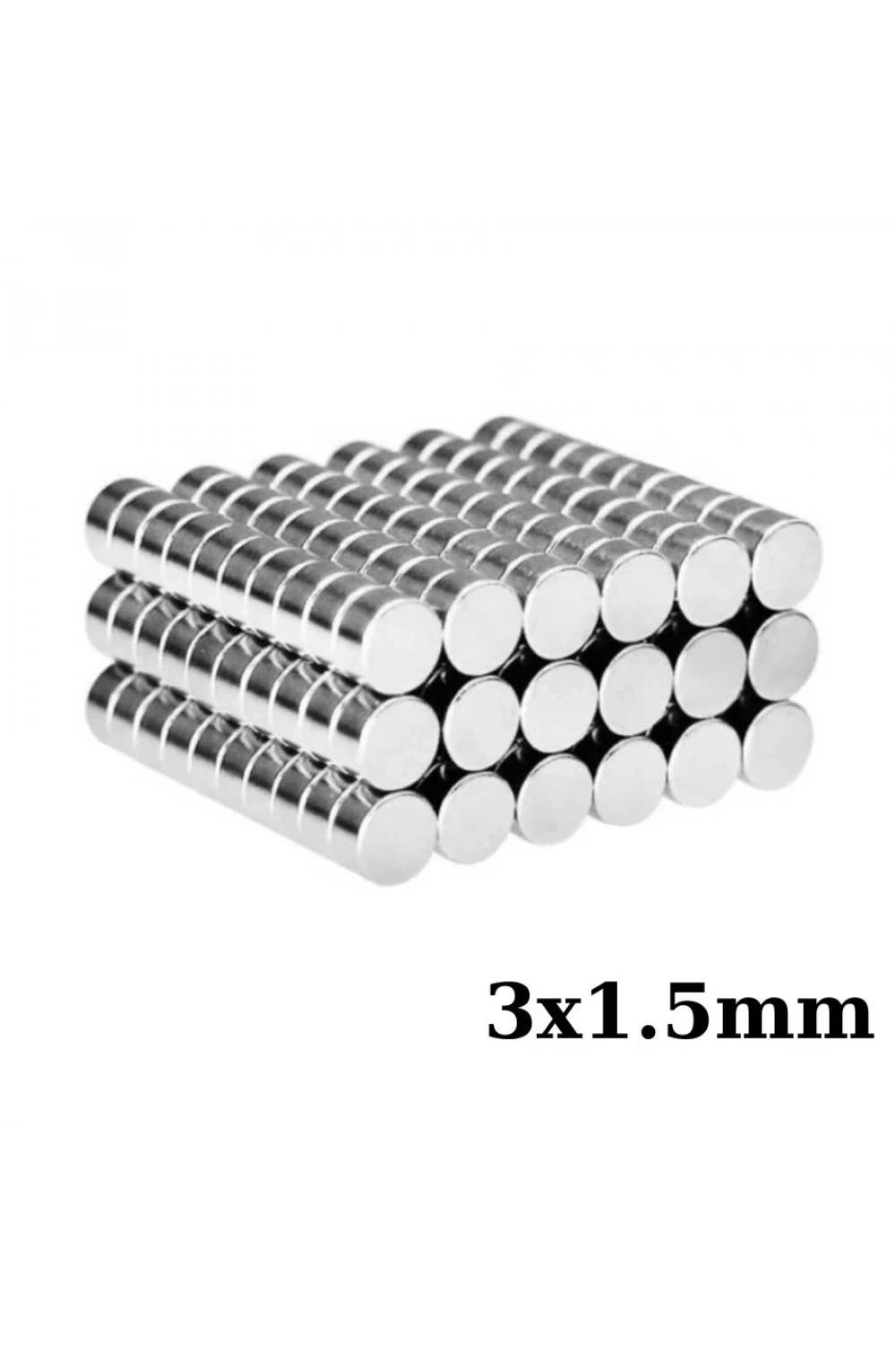 3x1.5mm Neodyum Güçlü Mıknatıs - Neodim Magnet