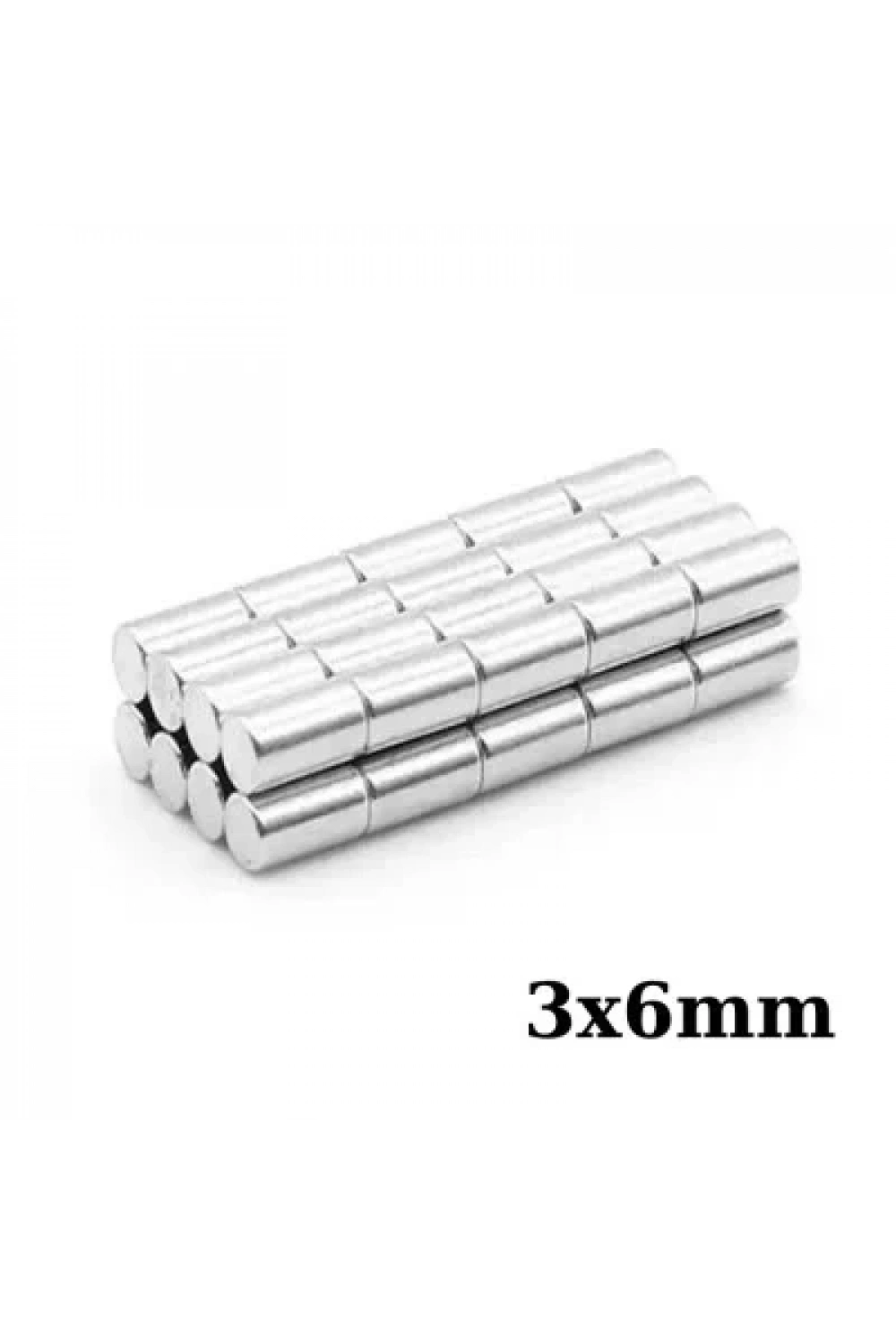 3x6mm Neodyum Güçlü Mıknatıs - Neodim Magnet