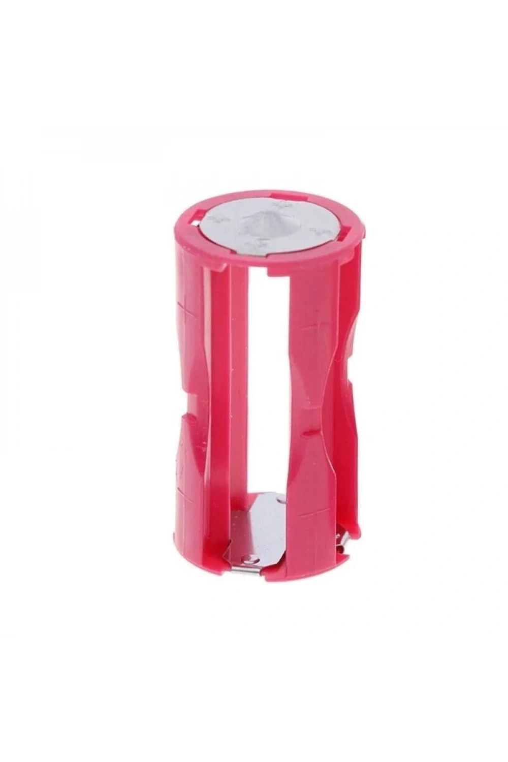 4lü AAA Pil Yuvası - 1.5V Paralel C-Tip Pil Dönüştürücü Pembe
