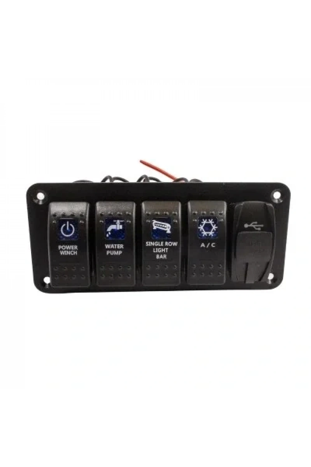 4lü ON-OFF Işıklı Anahtar Switch Panel 2x 5V 3.1A USB