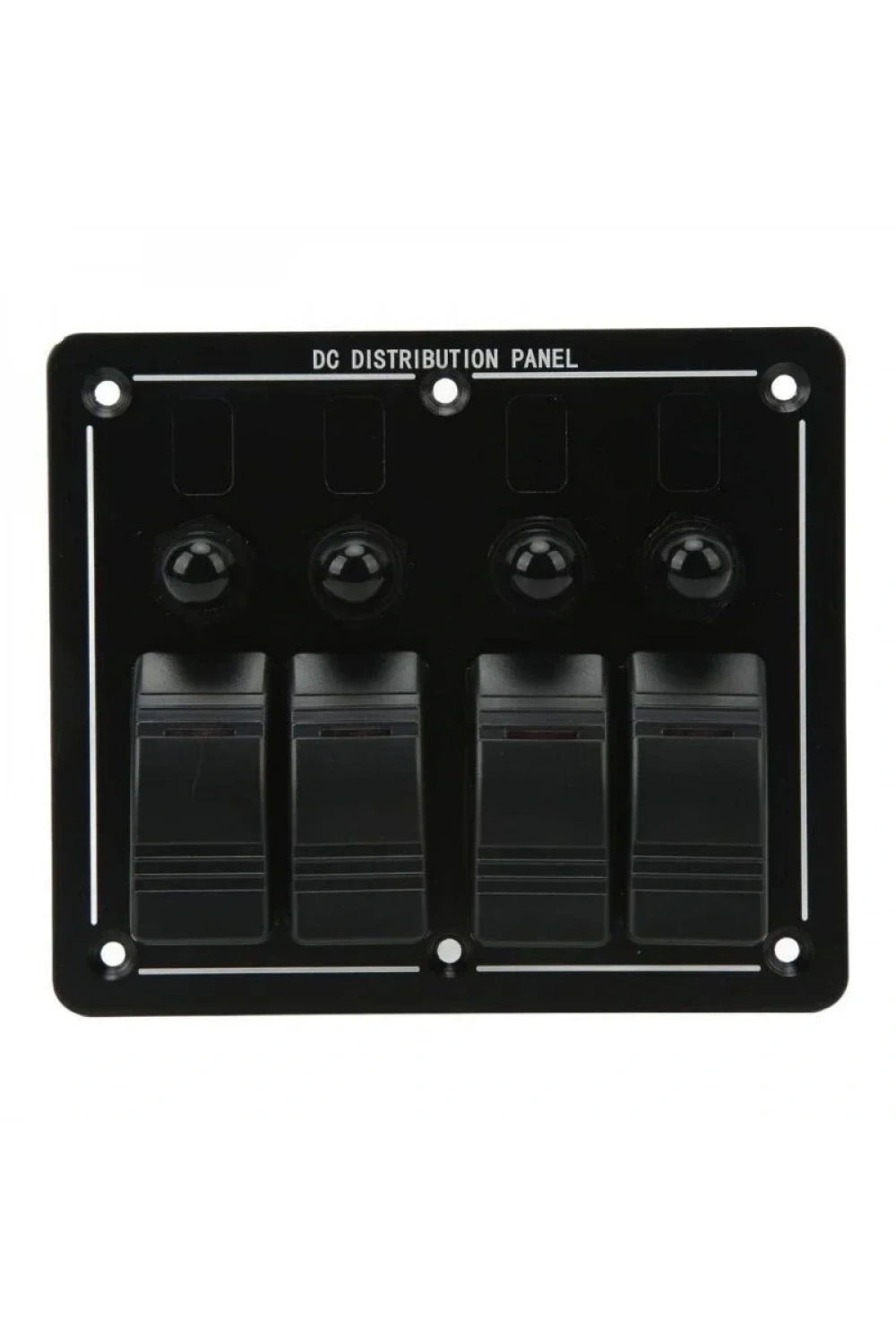 4lü ON-OFF Kırmızı Işıklı Anahtar Switch Panel - Aşırı Akım Korumalı