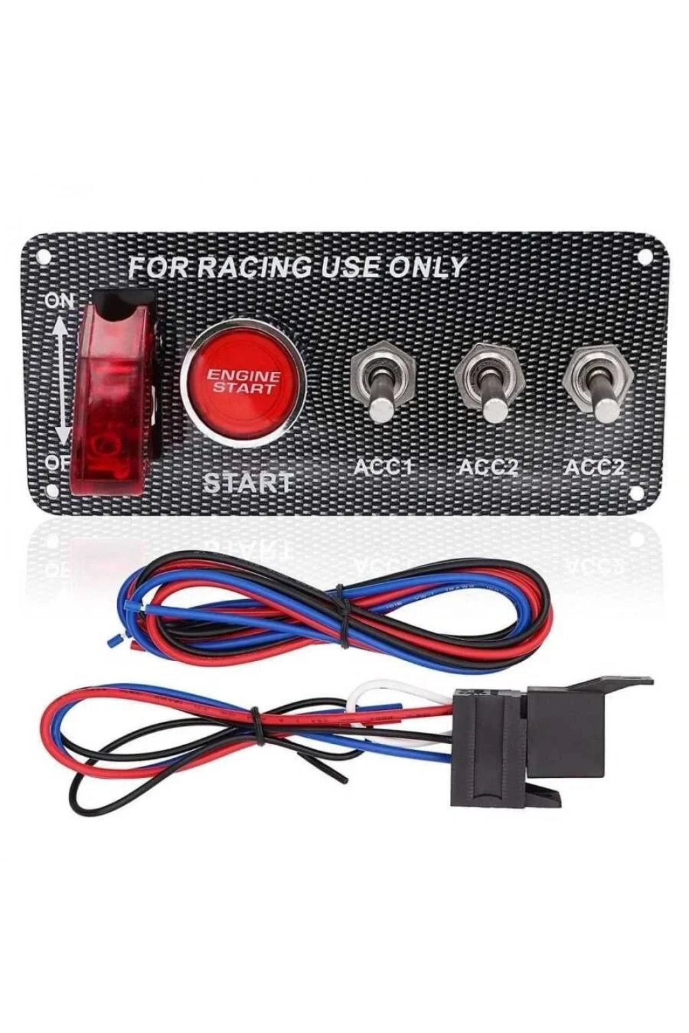4lü ON-OFF Toggle Switch Panel - Motor Start Butonlu
