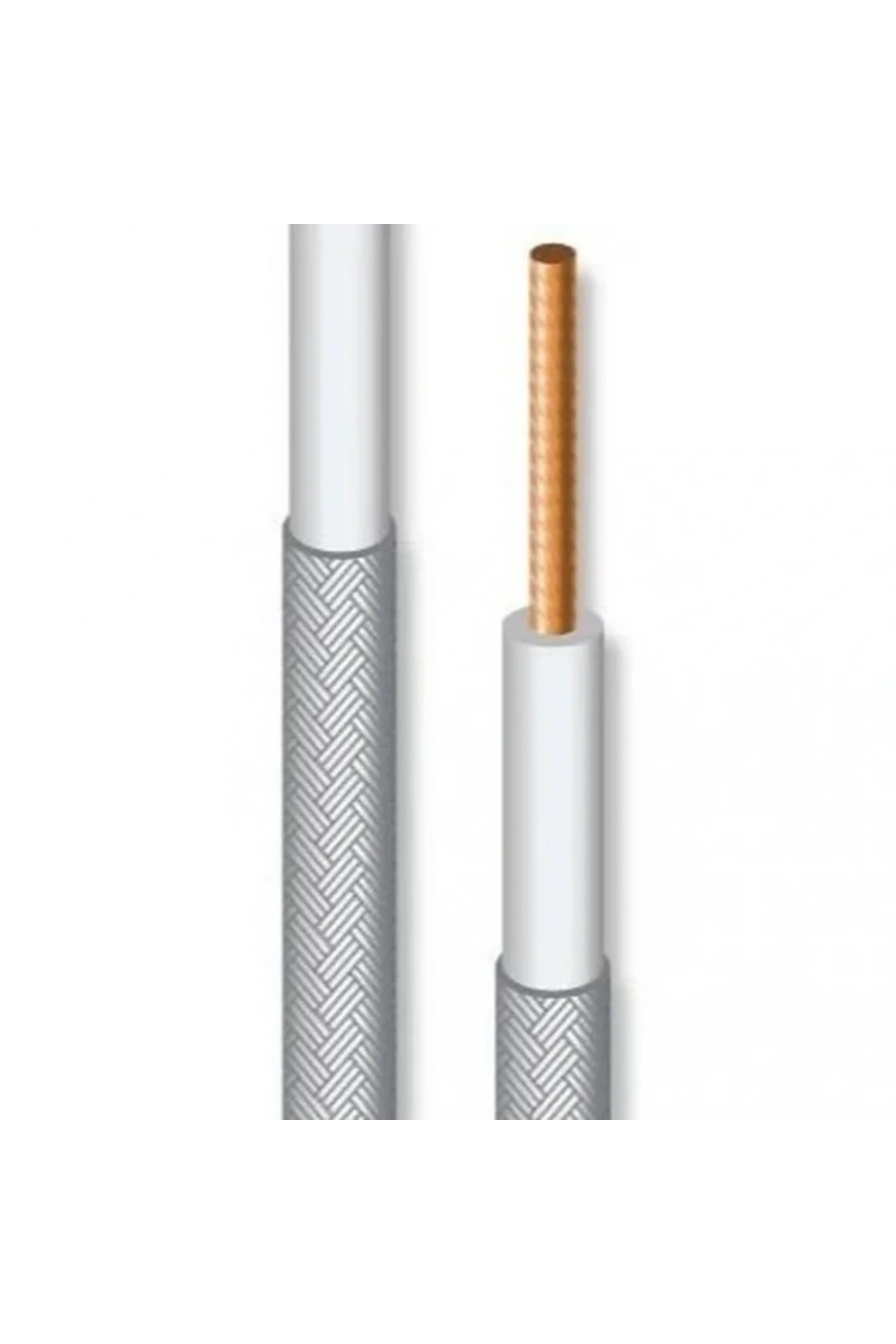 4 mm² SİAF-GL İplik Örgülü Kablo - 1 Metre
