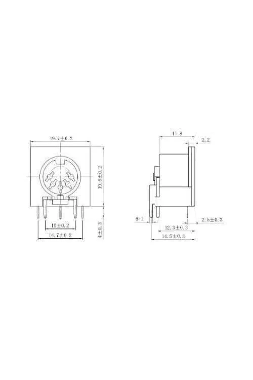 4 Pin Dişi DIN Konnektör - Panel Tipi