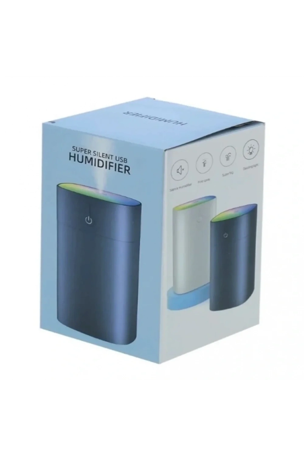 400ml Ultrasonik Hava Nemlendirici Buhar Yapıcı Difüzör Humidifier Gri