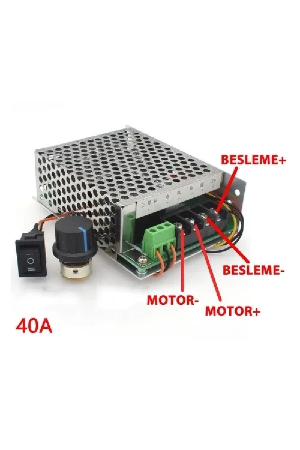 40A 50V DC Motor Hız Kontrol Devresi