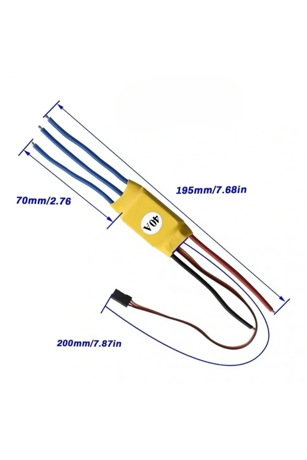 40A ESC Fırçasız Motor Sürücü