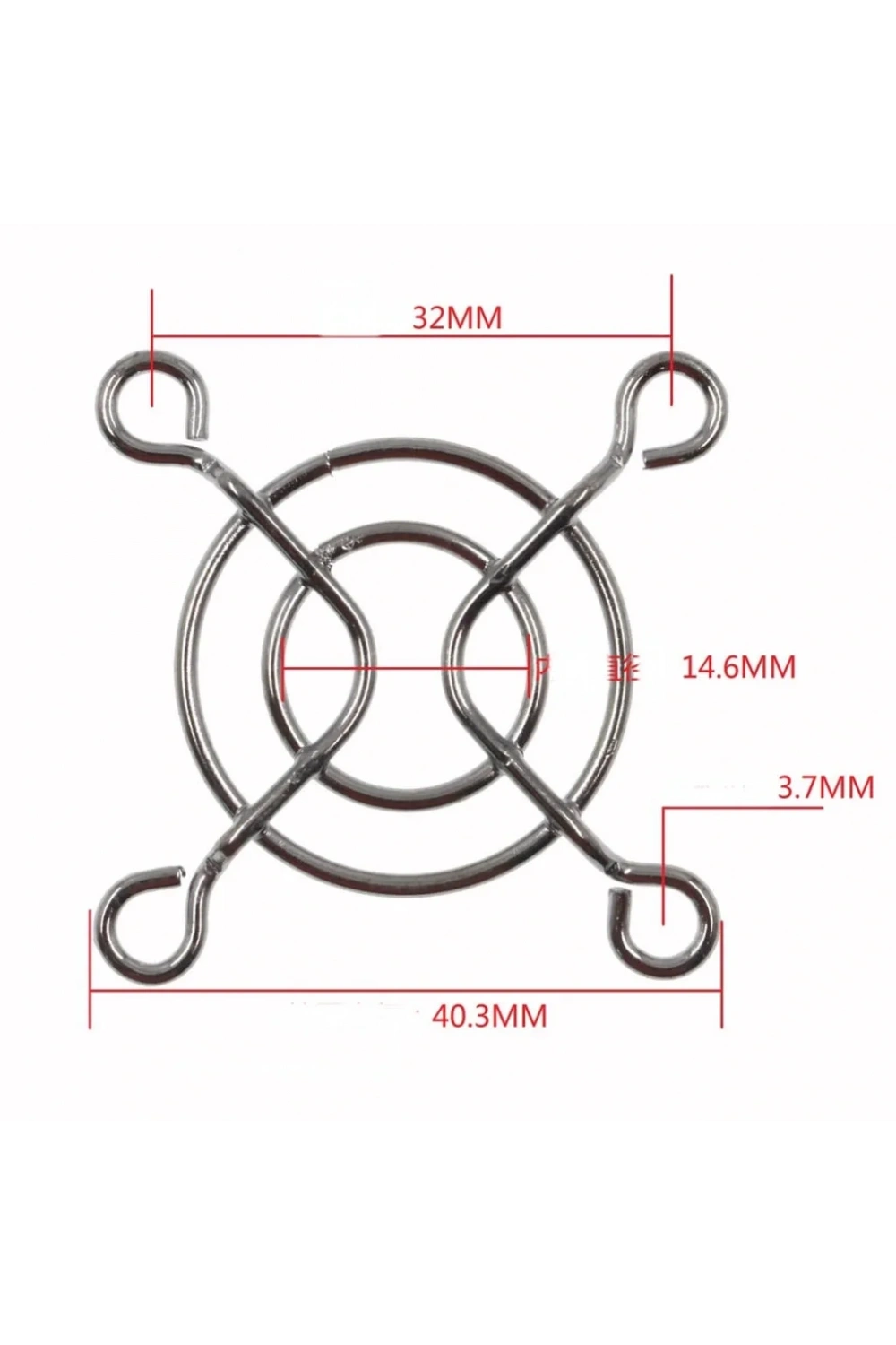 40x40mm Metal Fan Kapağı Fan Teli