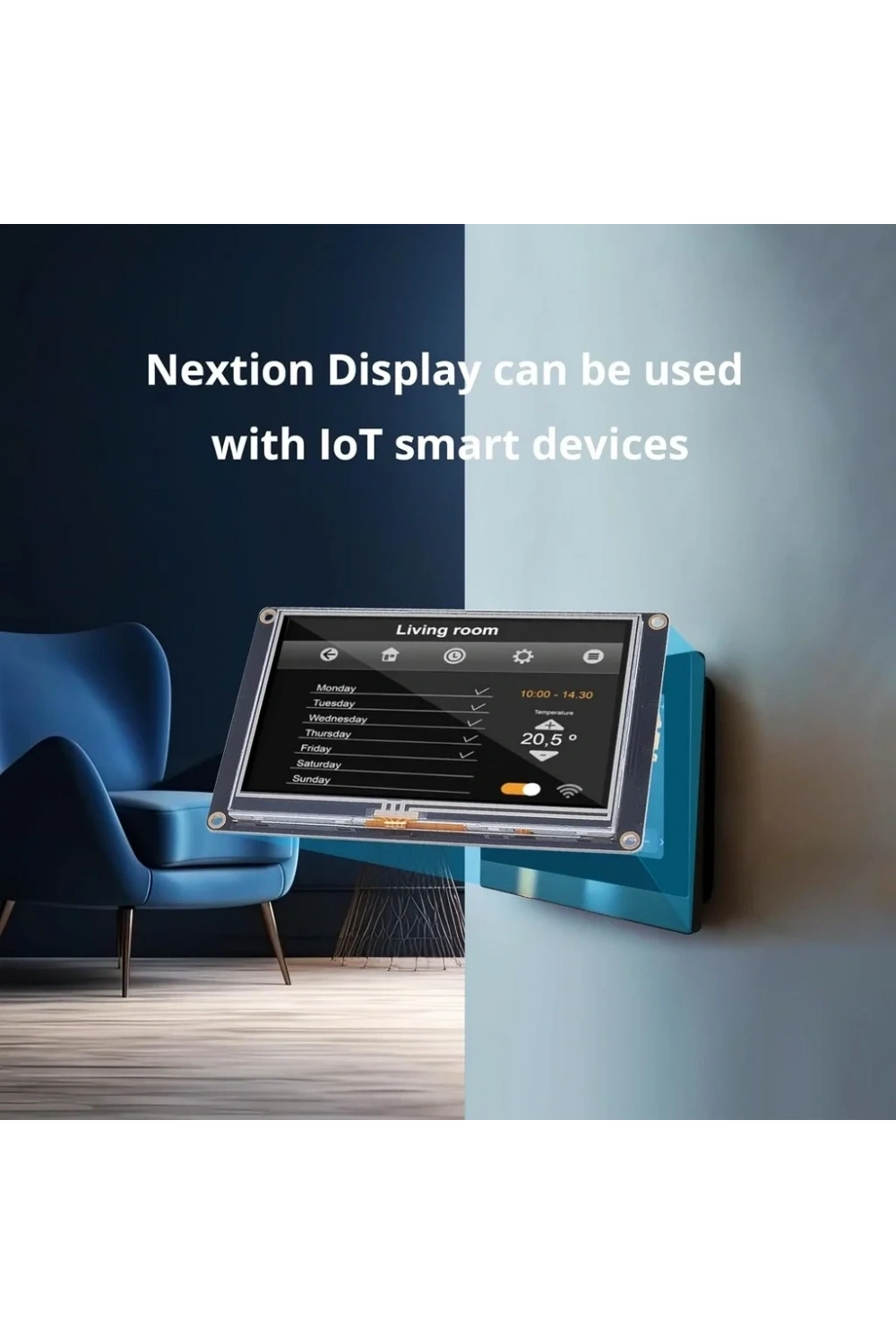 4.3 Inch Nextion 32 MB Dahili Hafıza NX4827K043
