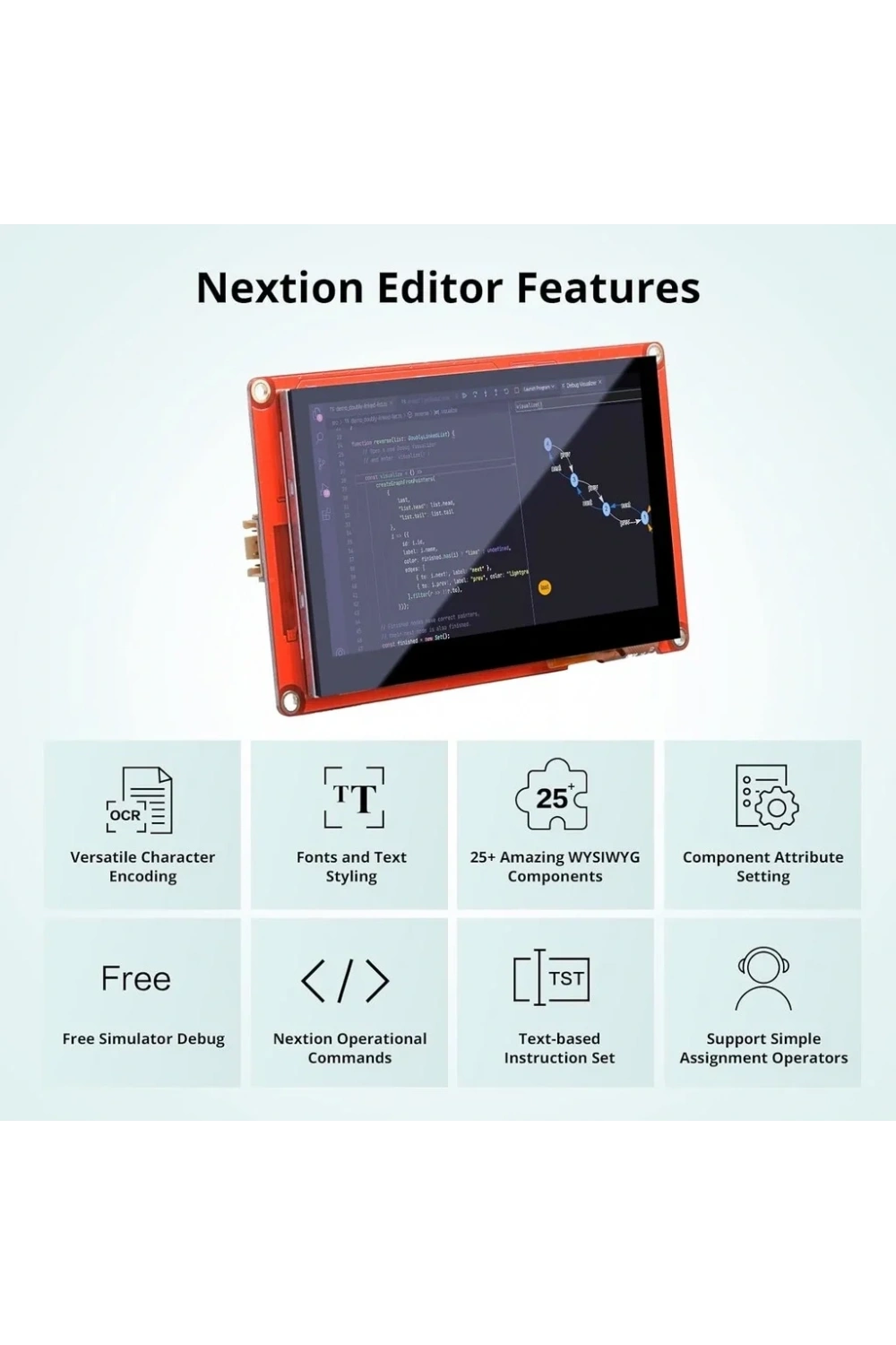 4.3 Inch Nextion Dokunmatik Ekran NX4827P043-011C