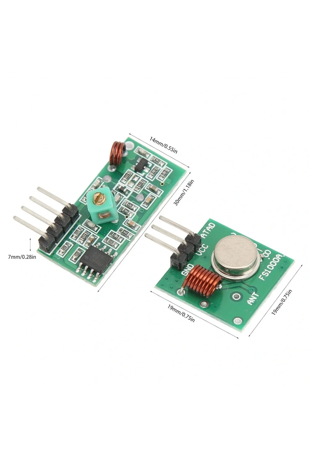 433 Mhz RF Kablosuz Alıcı Verici Transmitter Receiver