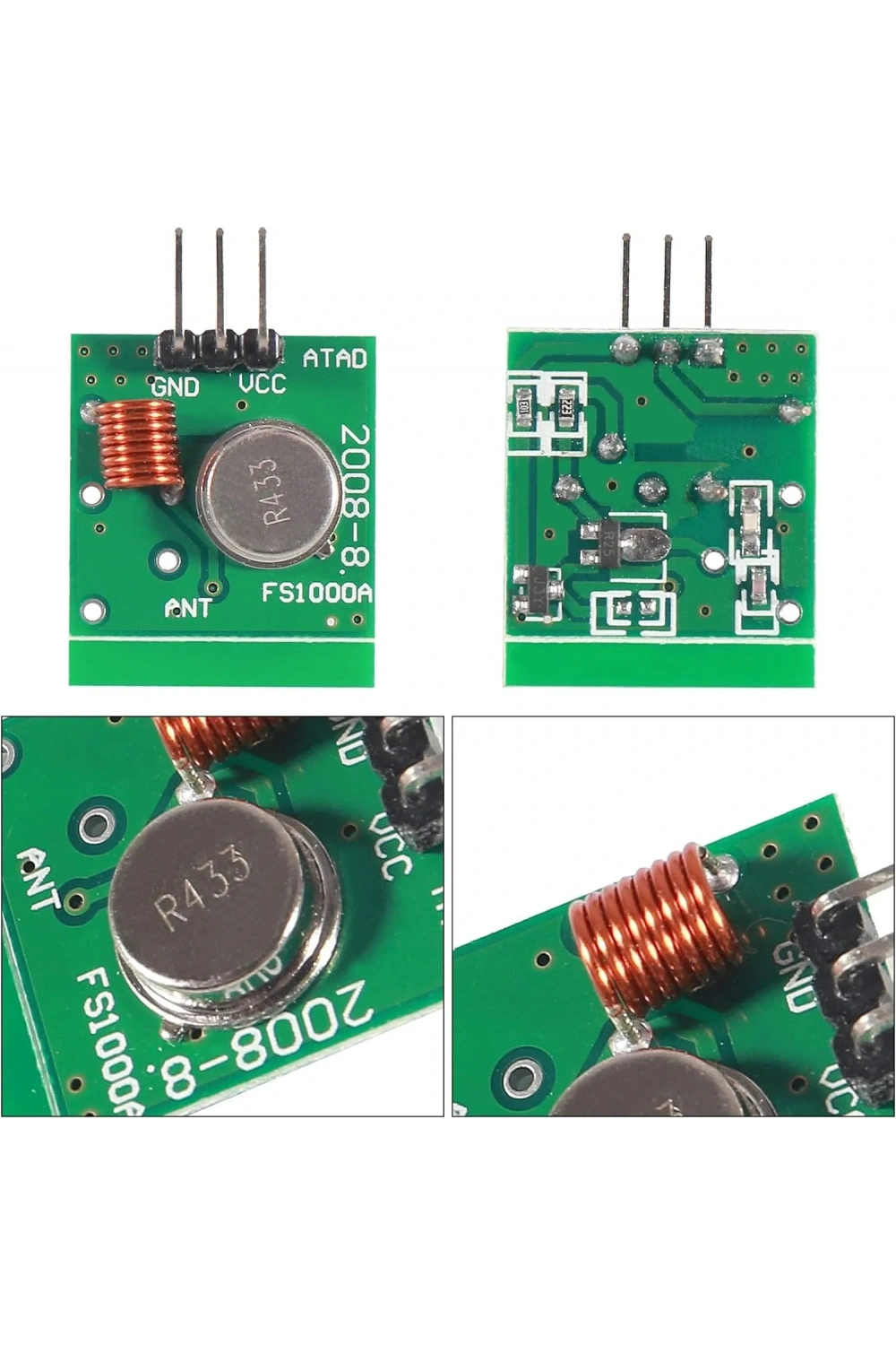 433 Mhz RF Kablosuz Alıcı Verici Transmitter Receiver
