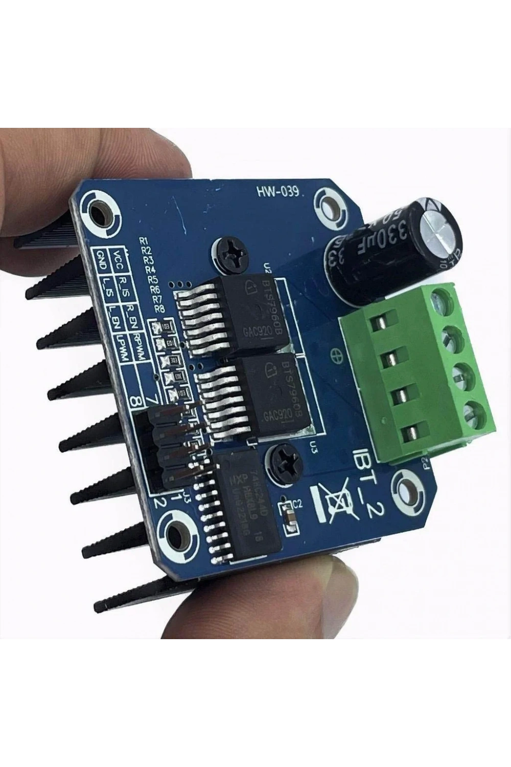 43A 5-27V Çift BTS7960B H-Köprü Yüksek Güç Motor Sürücü Modülü