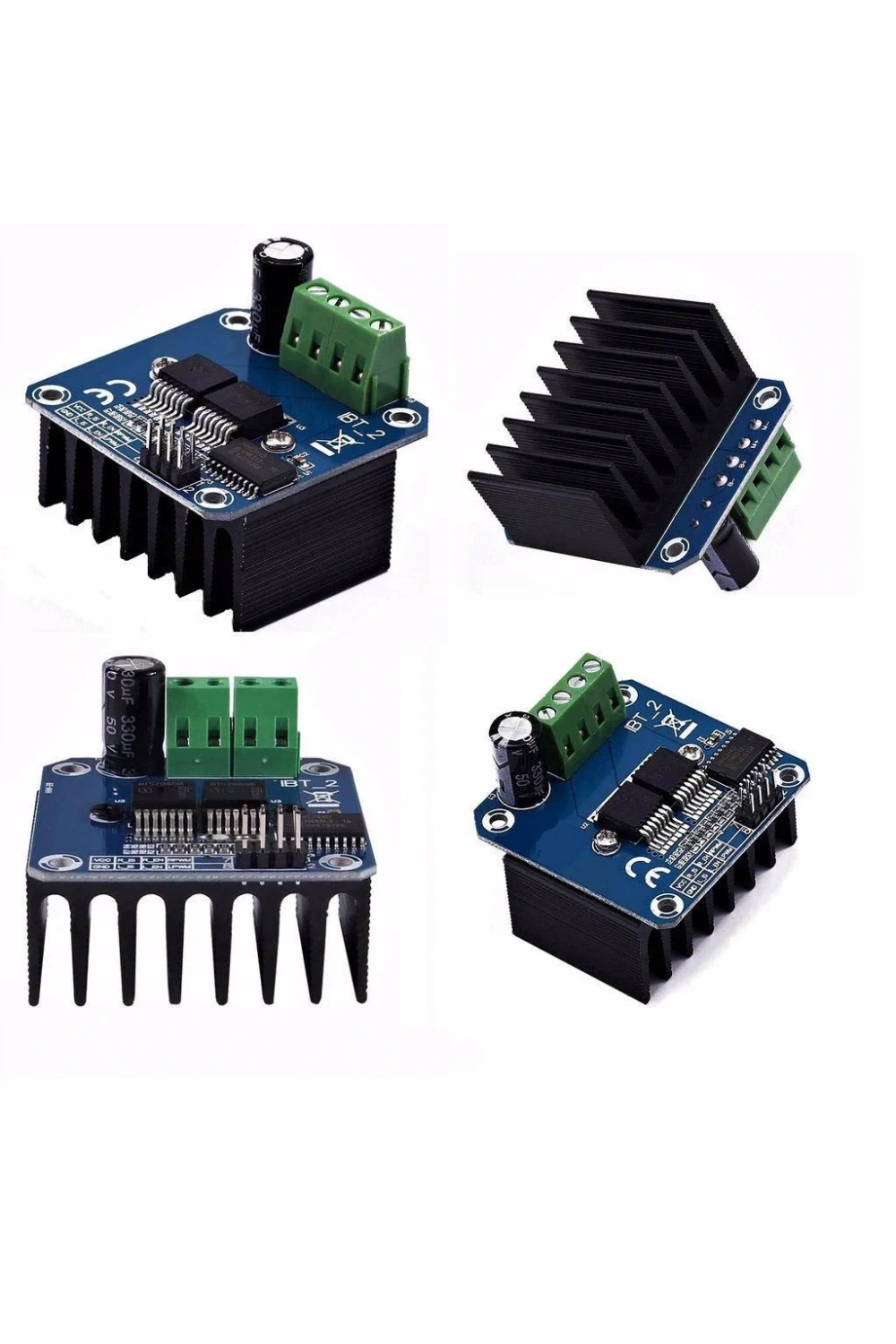 43A 5-27V Çift BTS7960B H-Köprü Yüksek Güç Motor Sürücü Modülü