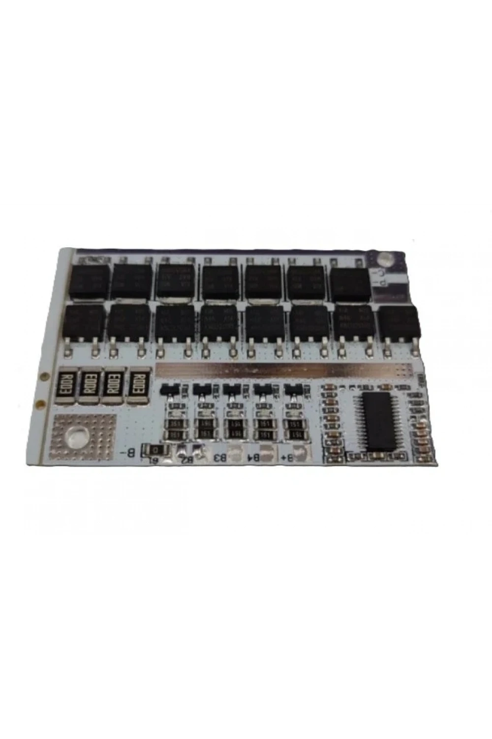 4S 100A LiFePO4 Balanslı BMS Kartı Beyaz PCB