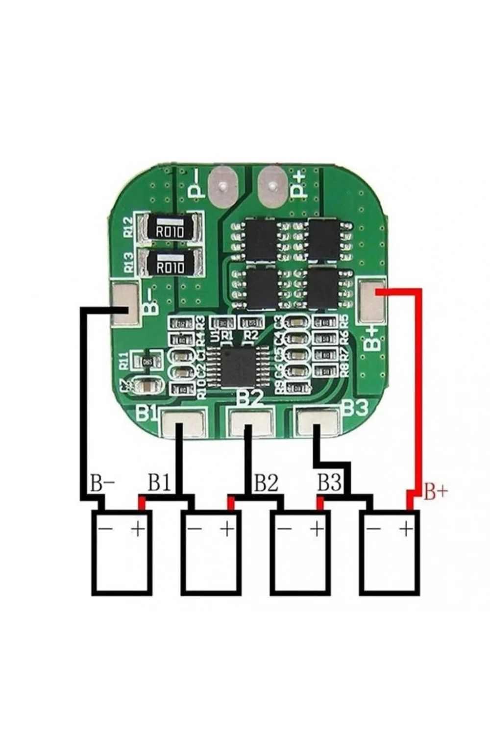 4S 20A BMS 18650 Lipo Pil Balans Koruma Devresi