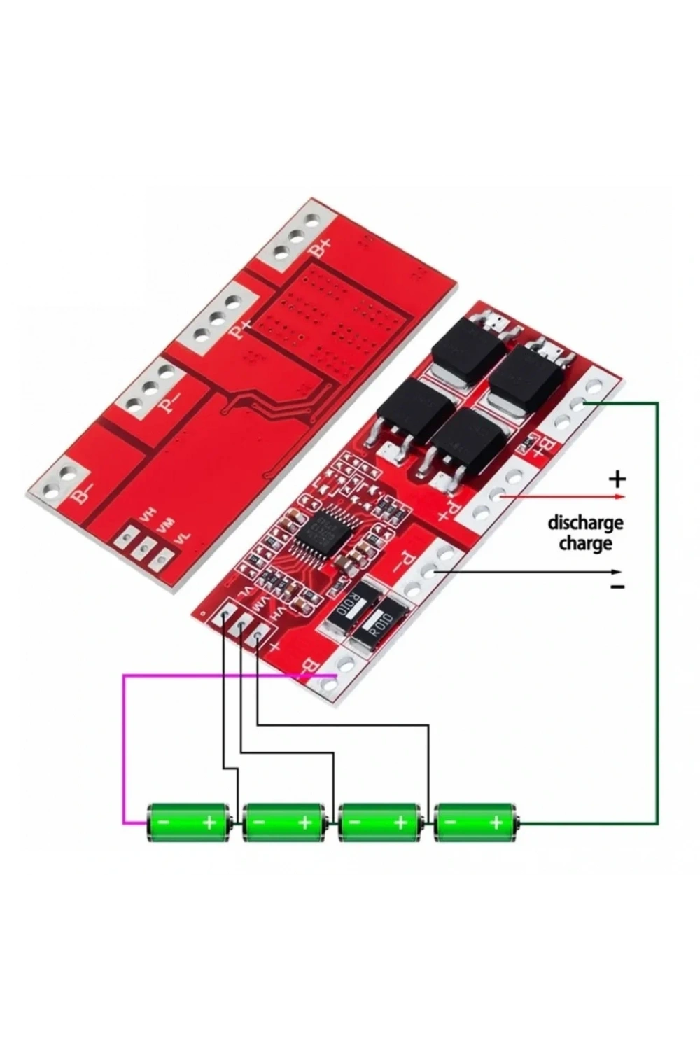 4S 30A BMS 18650 Lityum Pil Şarj Koruma Devresi