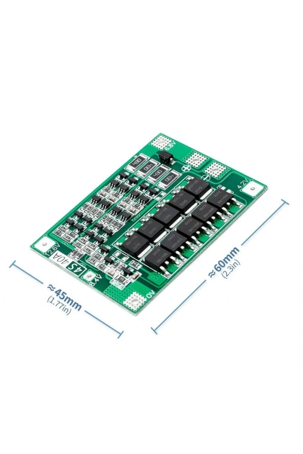 4S 40A BMS 18650 Balanslı Li-Ion Şarj Koruma Devresi