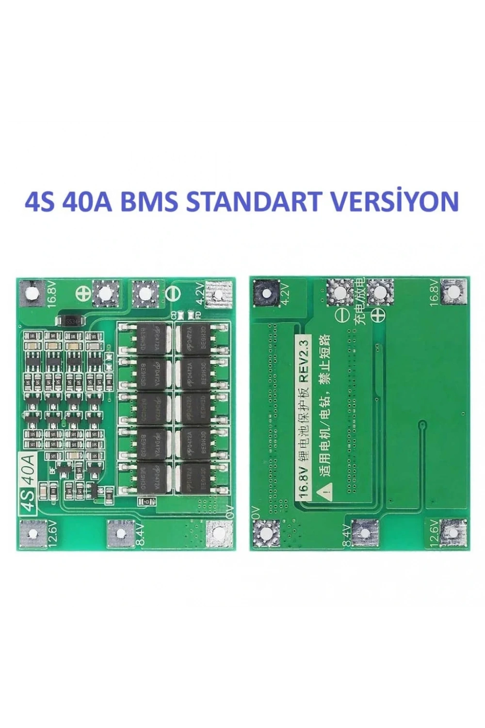4S 40A BMS 18650 Pil Koruma Devresi Standart Versiyon