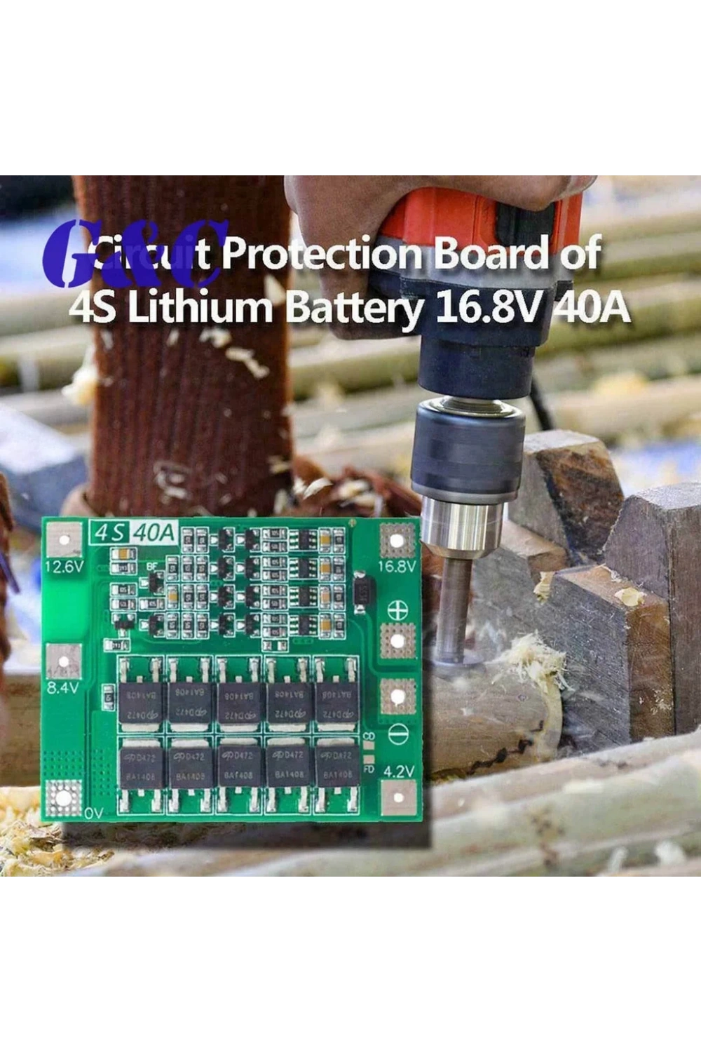 4S 40A BMS 18650 Pil Koruma Devresi Standart Versiyon