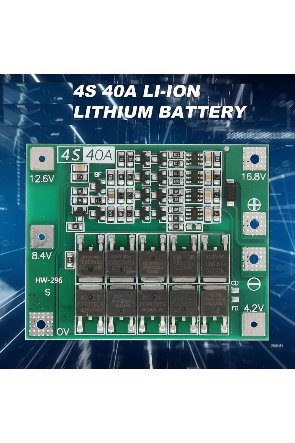 4S 40A BMS 18650 Pil Koruma Devresi Standart Versiyon