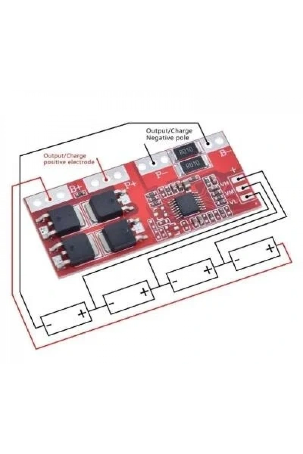 4S LiPo & Lion & 18650 30A BMS Batarya Koruyucu Balans Devresi