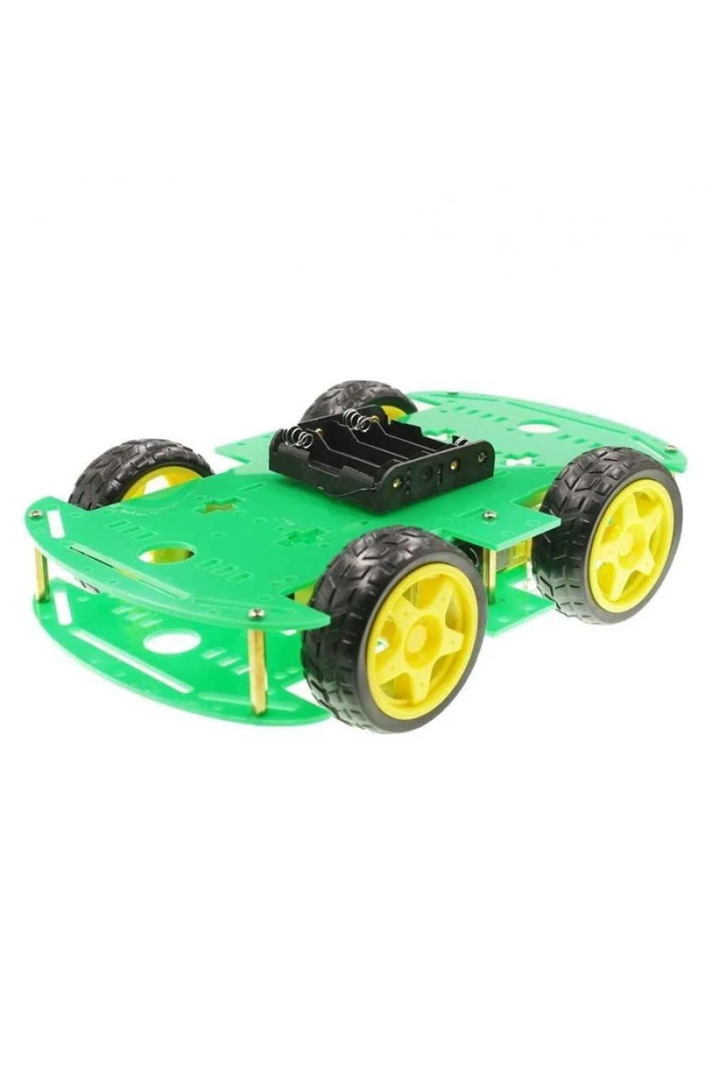 4WD Yeşil Şase Tekerlekli Araba Kiti