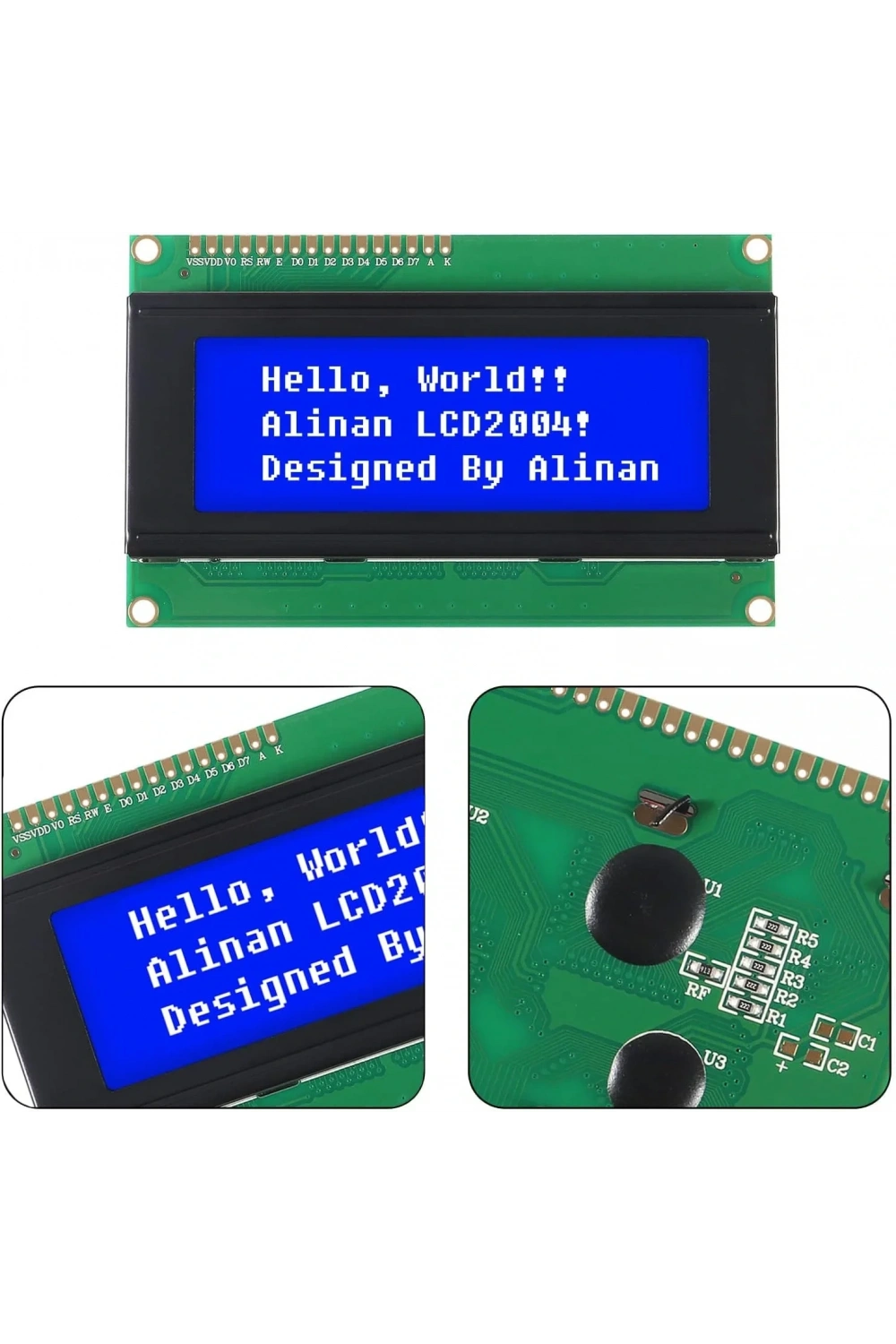 4x20 Mavi LCD Ekran I2C Bağlantılı 20x4 Display Blue