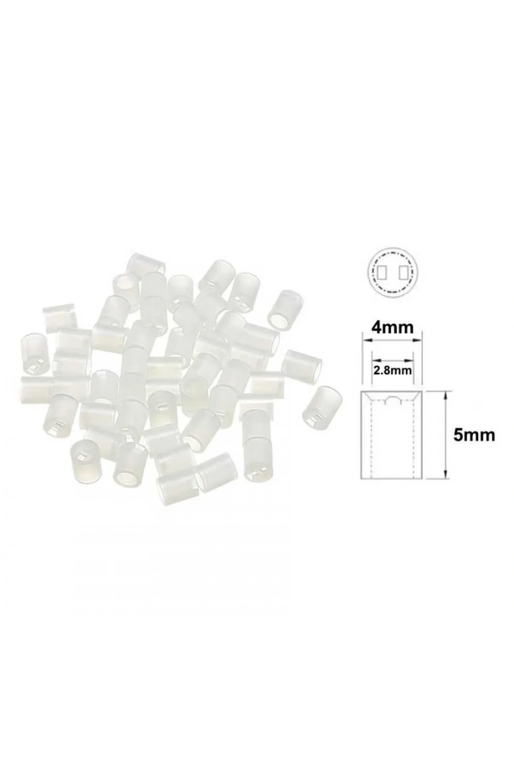 4x5mm Led Distans (Standoff) - Beyaz