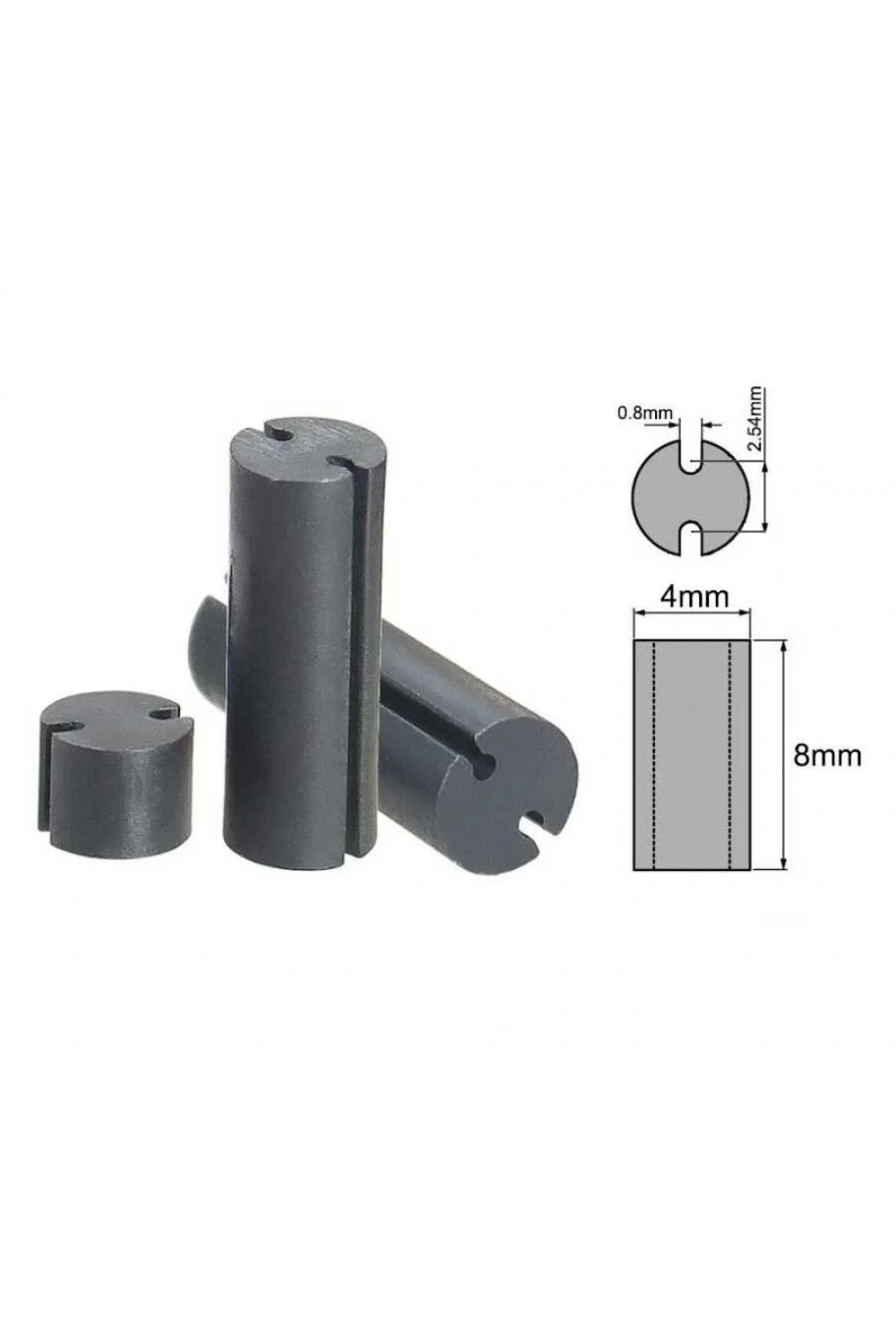 4x8mm Led Distans (Standoff) - Siyah