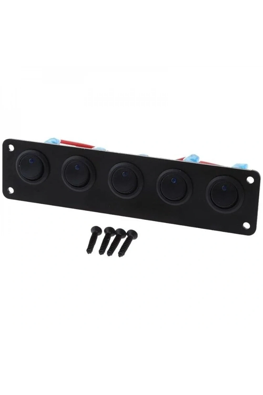 5li ON-OFF Mavi Nokta Işıklı Anahtar Switch Panel 12V-24V
