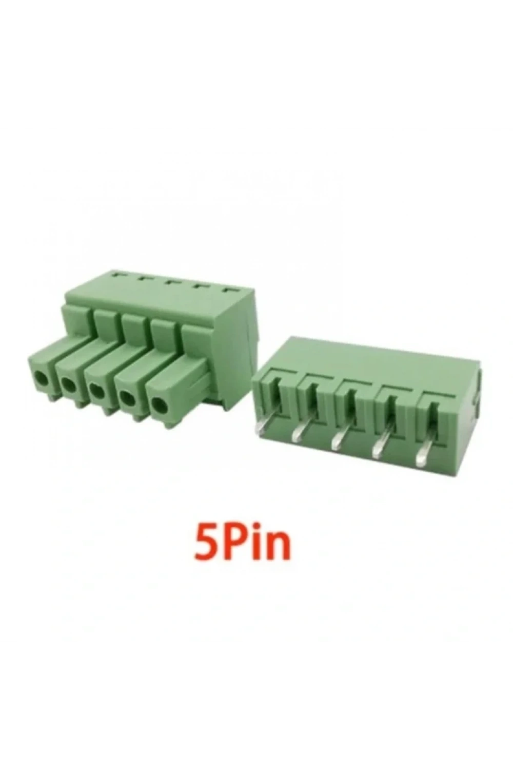 5 Pin 3.81mm Geçmeli 90C Takım Klemens