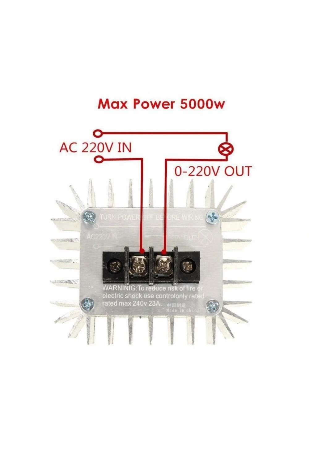 5000W 220V AC Motor Dimmer Hız Kontrol Kartı