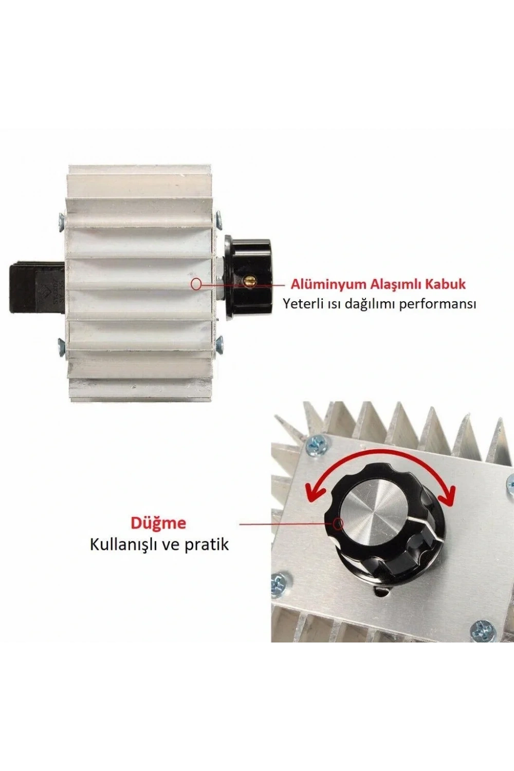 5000W 220V AC Motor Dimmer Hız Kontrol Kartı