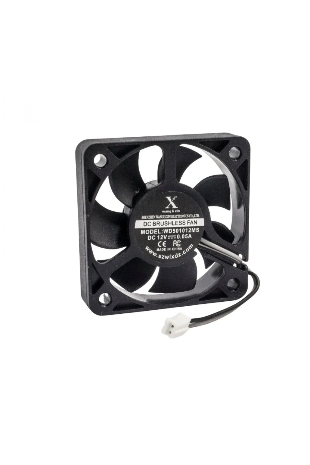 50x50x10mm 12V 0,05A Fan 2 Kablolu