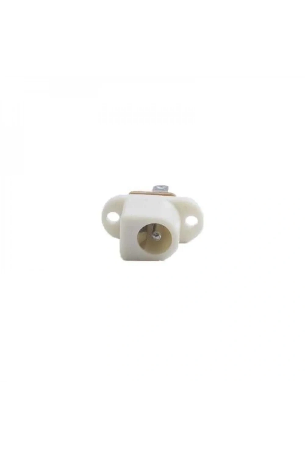 5.5x2.1mm Beyaz DC Jack Şasesi - Jak Girişi