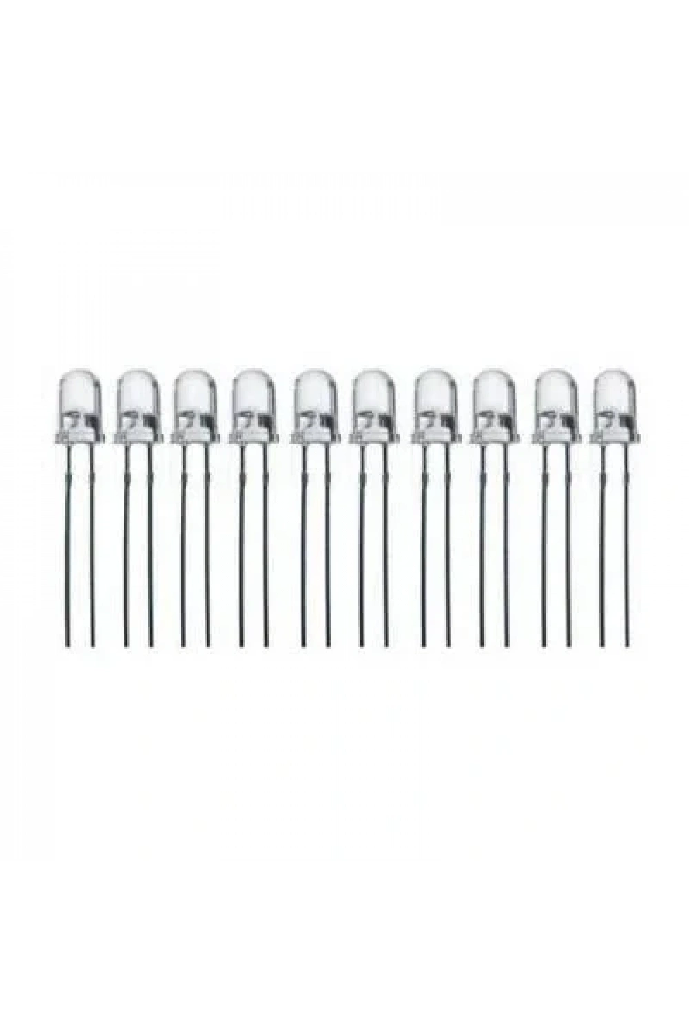 5mm Beyaz Led Paketi - 10 Adet