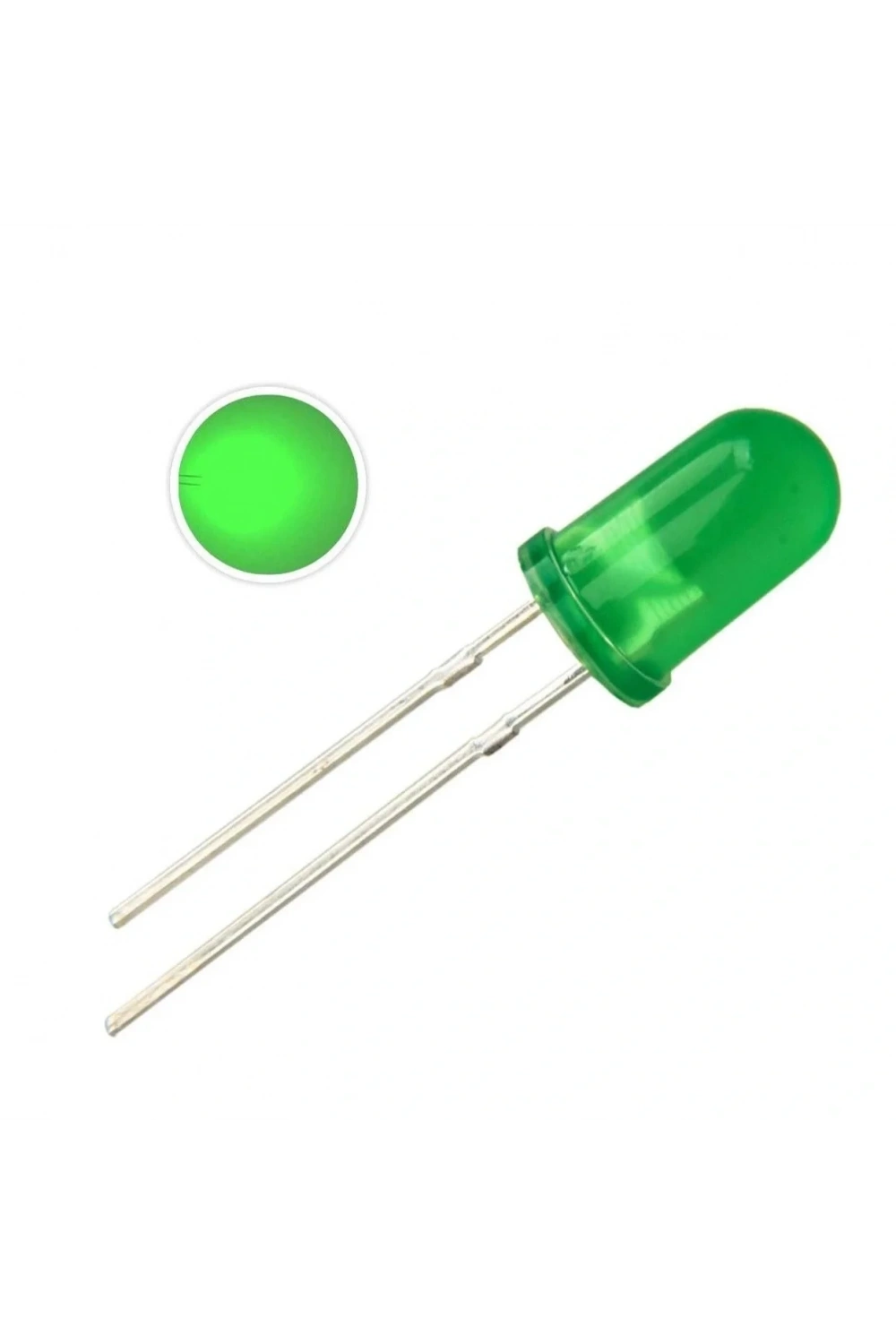 5mm Led Yeşil Diyot Diffused 1 Adet